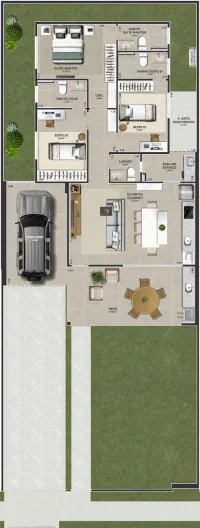 Casa Terrea - 3 quartos - 110 m2